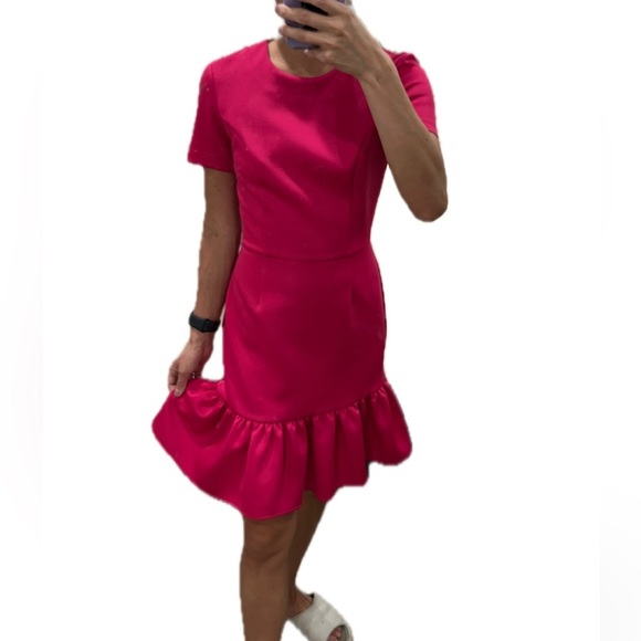 Opening Ceremony M Vibrant Pink Ruffle Dress - Picture 4 of 4